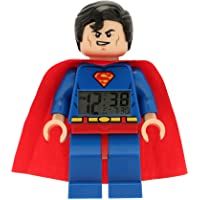 Los mejores  - LEGO Despertador con luz Infantil con figurita de Supermán DC Comics 9005701 Super Heroes